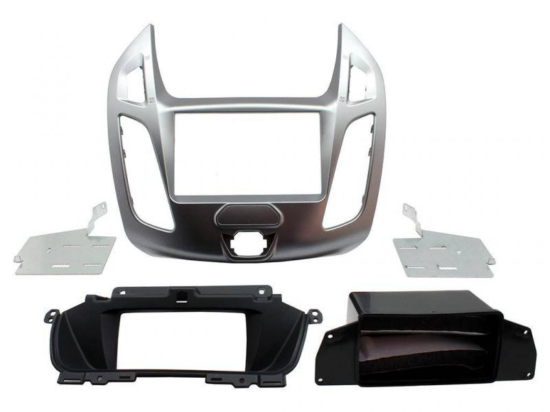 Rama adaptoare 2 DIN argintie pentru Ford Transit Connect 2013+