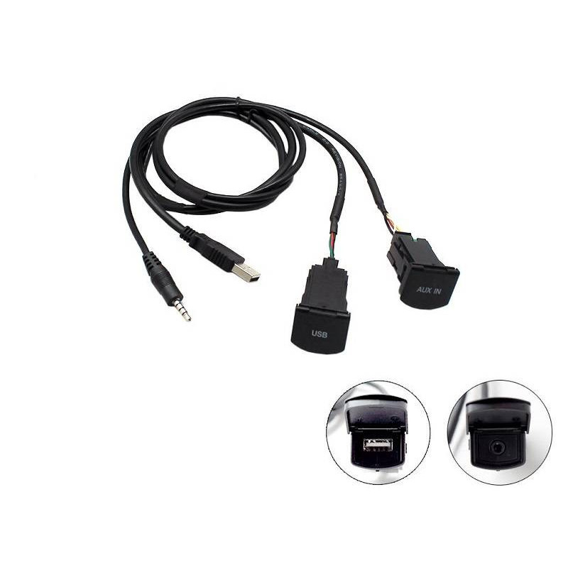 Adaptor priza USB/AUX Connects2 pentru VW Polo 2014, montaj dedicat