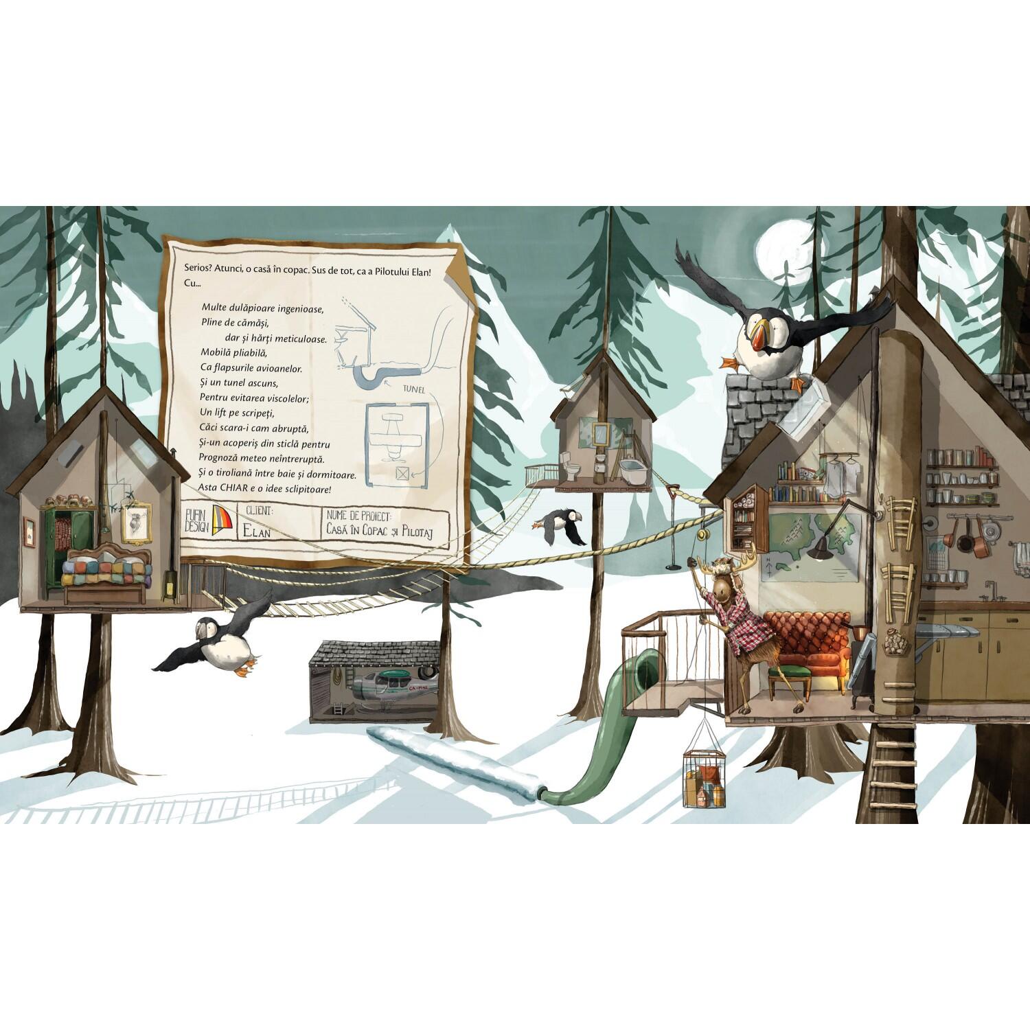 Doamna Pufin, cea mai bună arhitectă - carte ilustrată pentru copii 3+