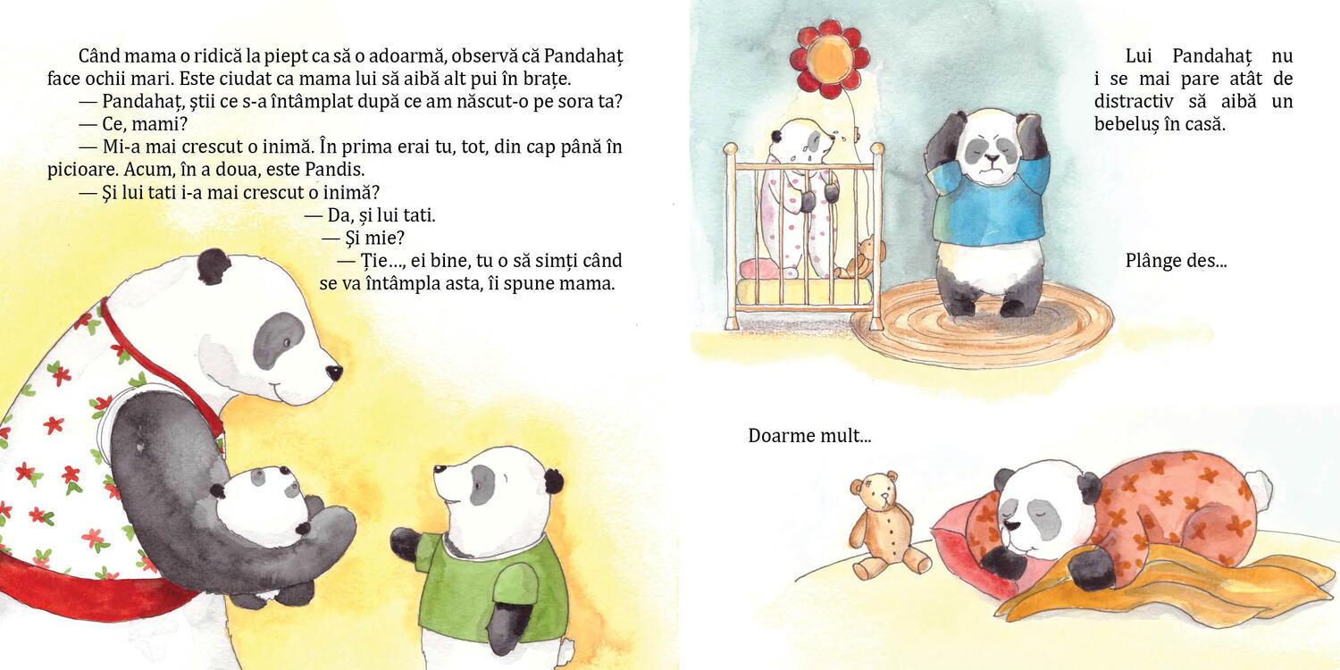 Pandahat are o surioară - carte pentru copii despre venirea unui bebeluș