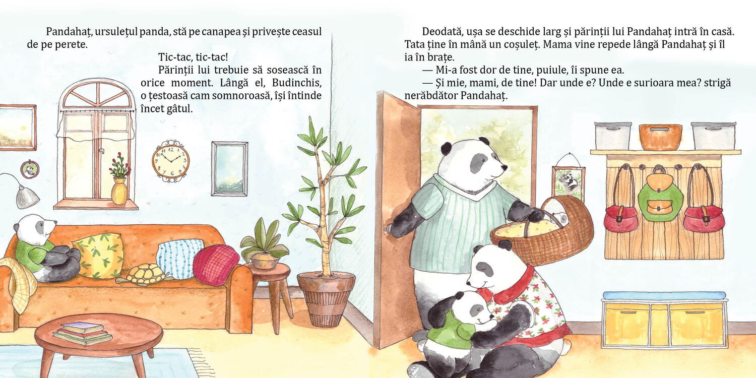Pandahat are o surioară - carte pentru copii despre venirea unui bebeluș