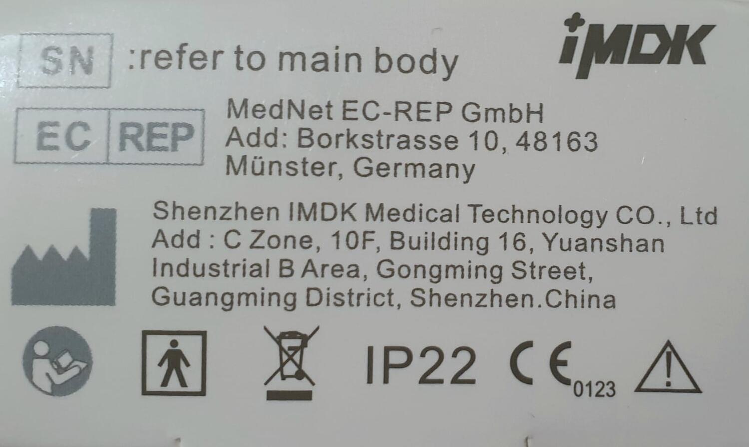 Pulsoximetru pentru deget iMDK, certificat CE medical, ecran OLED