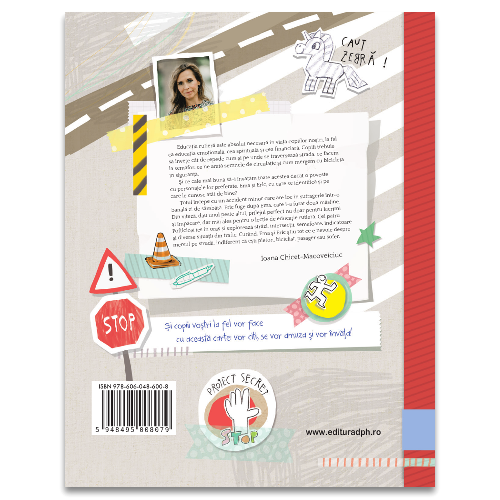 Carte pentru copii Ema si Eric invata regulile de circulatie, 3 ani+