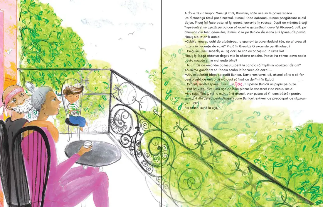 Bunica si Bunicul se poarta ciudat - carte pentru copii, coperta cartonata