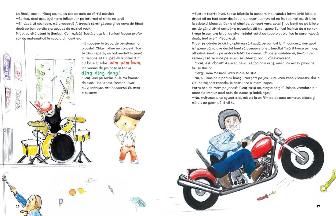 Bunica si Bunicul se poarta ciudat - carte pentru copii, coperta cartonata