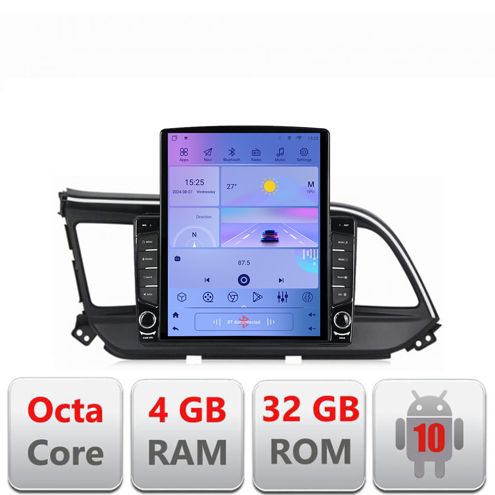 Navigatie Hyundai Elantra 2018- G-1581 ecran tip TESLA 9.7