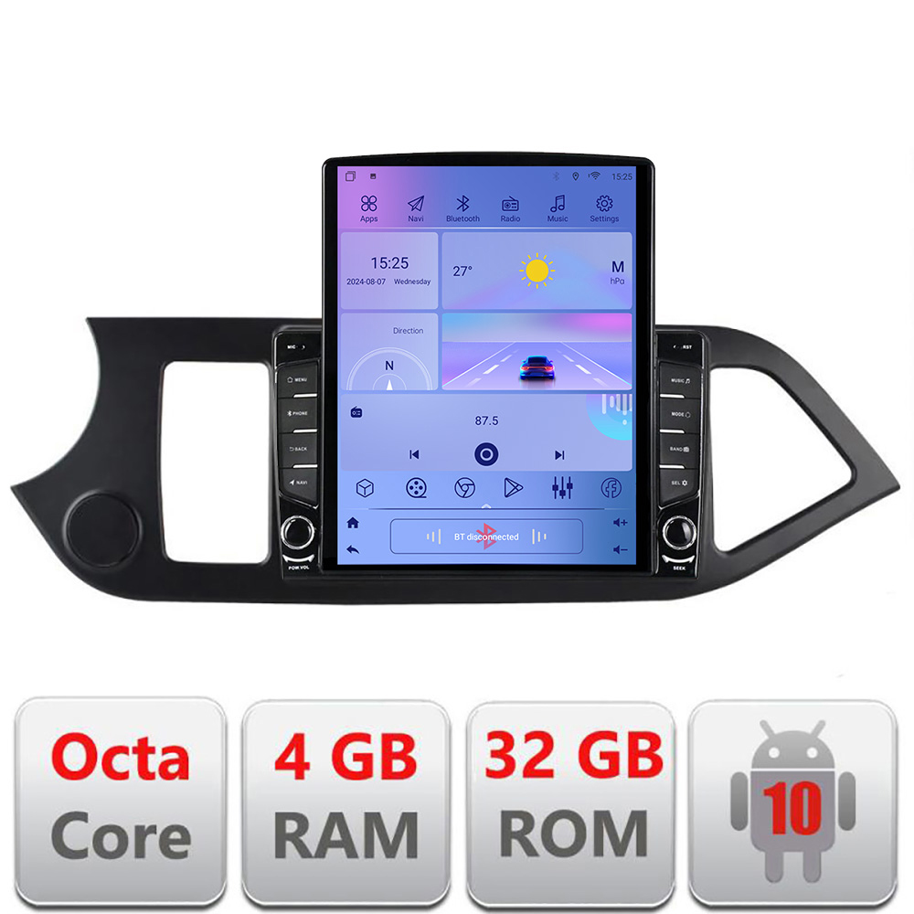Navigatie Kia Picanto 2011-2015 G-217 ecran tip TESLA 9.7