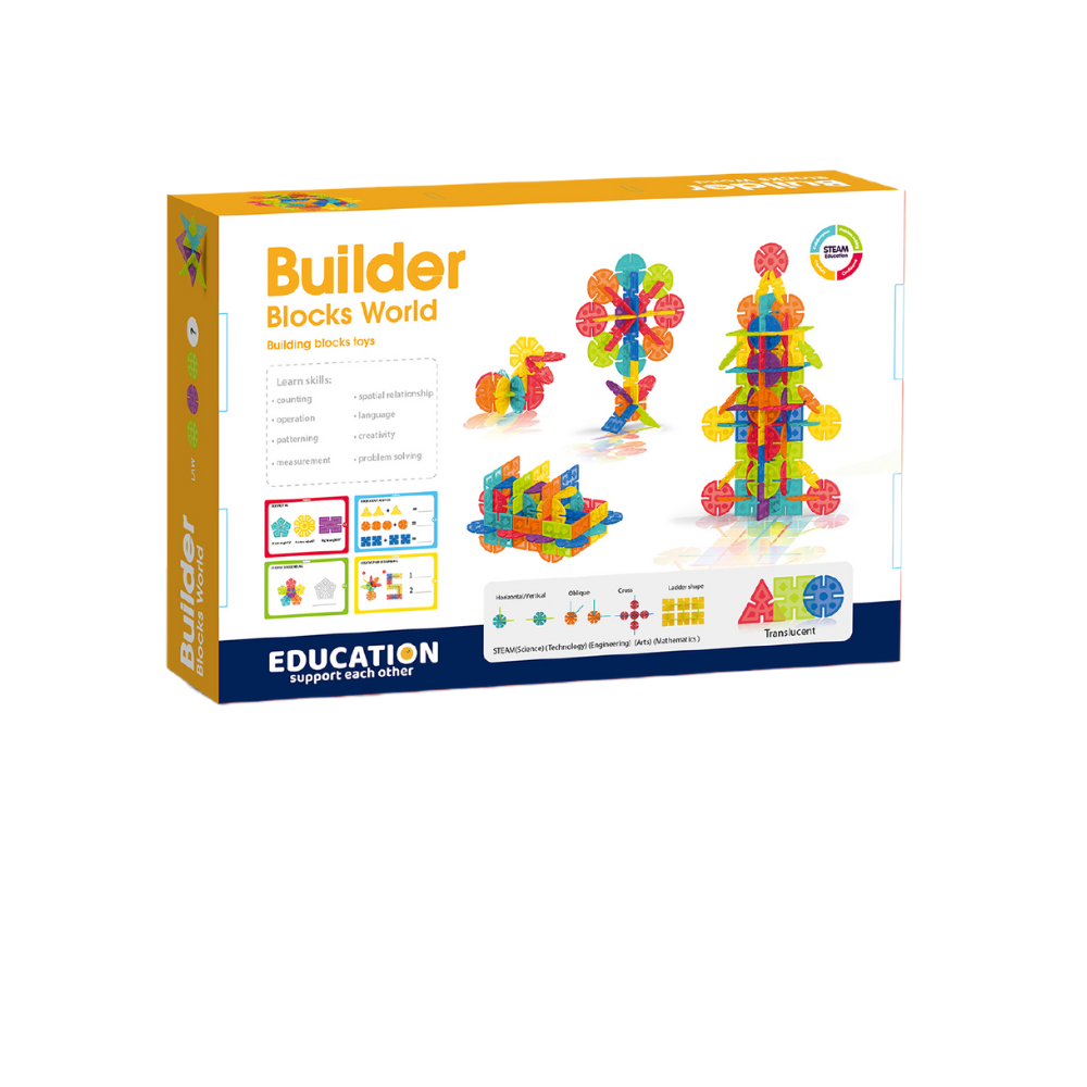 Set de construcție STEAM Fulgi de zăpadă, 224 piese educative