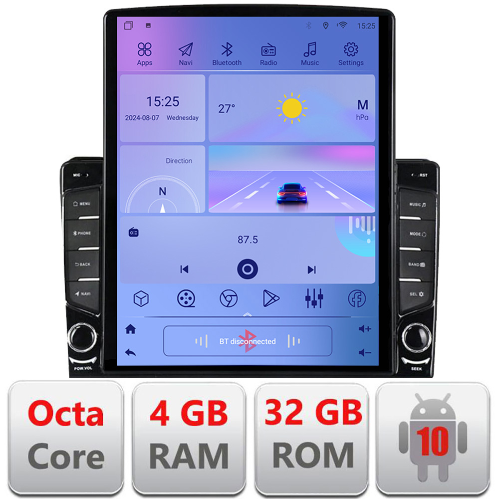 Navigație Mitsubishi Eclipse Cross 2019+ Tesla 9.7 inch Android 4GB+32GB