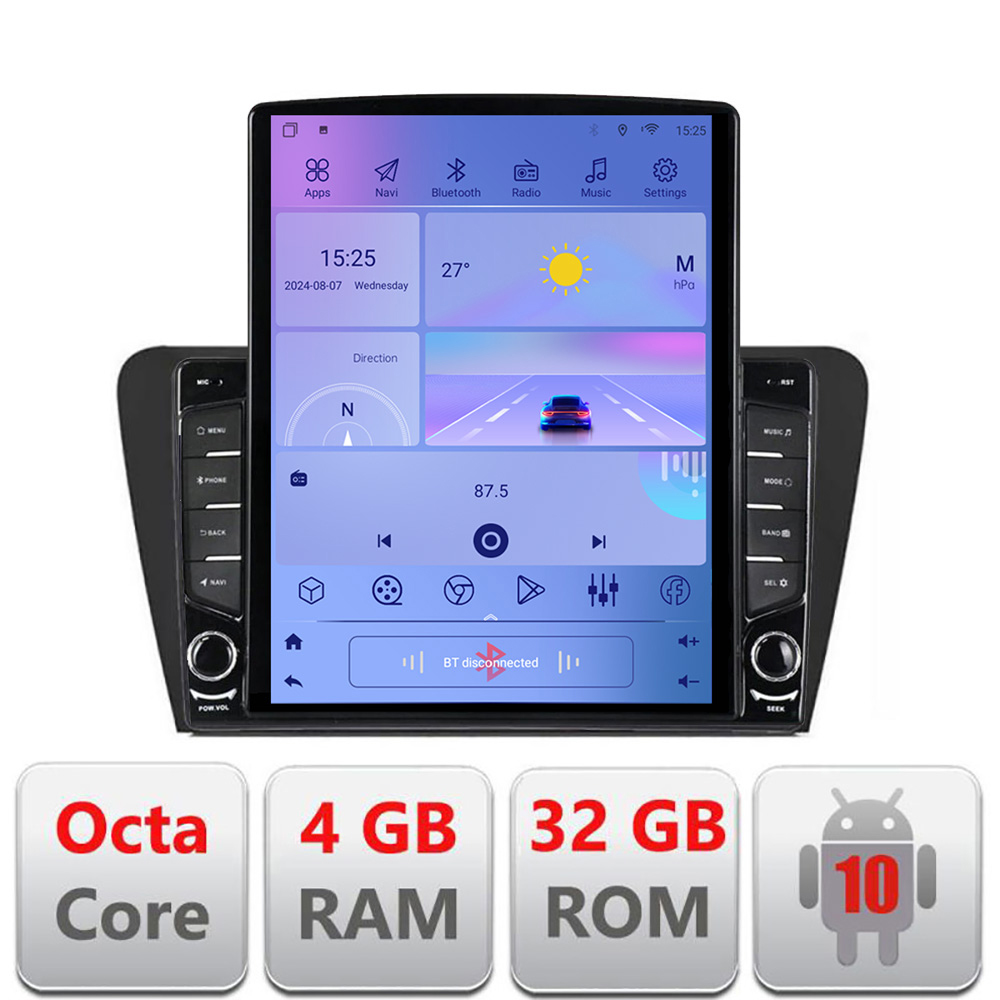 Navigatie SKODA SKODA OCTAVIA 2014-2020 Manual H-279 ecran tip TESLA 9.7