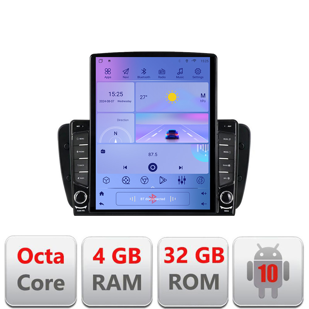 Navigatie Android Seat Ibiza 2008-2014, ecran Tesla 9.7 inch, 4GB RAM, 4G