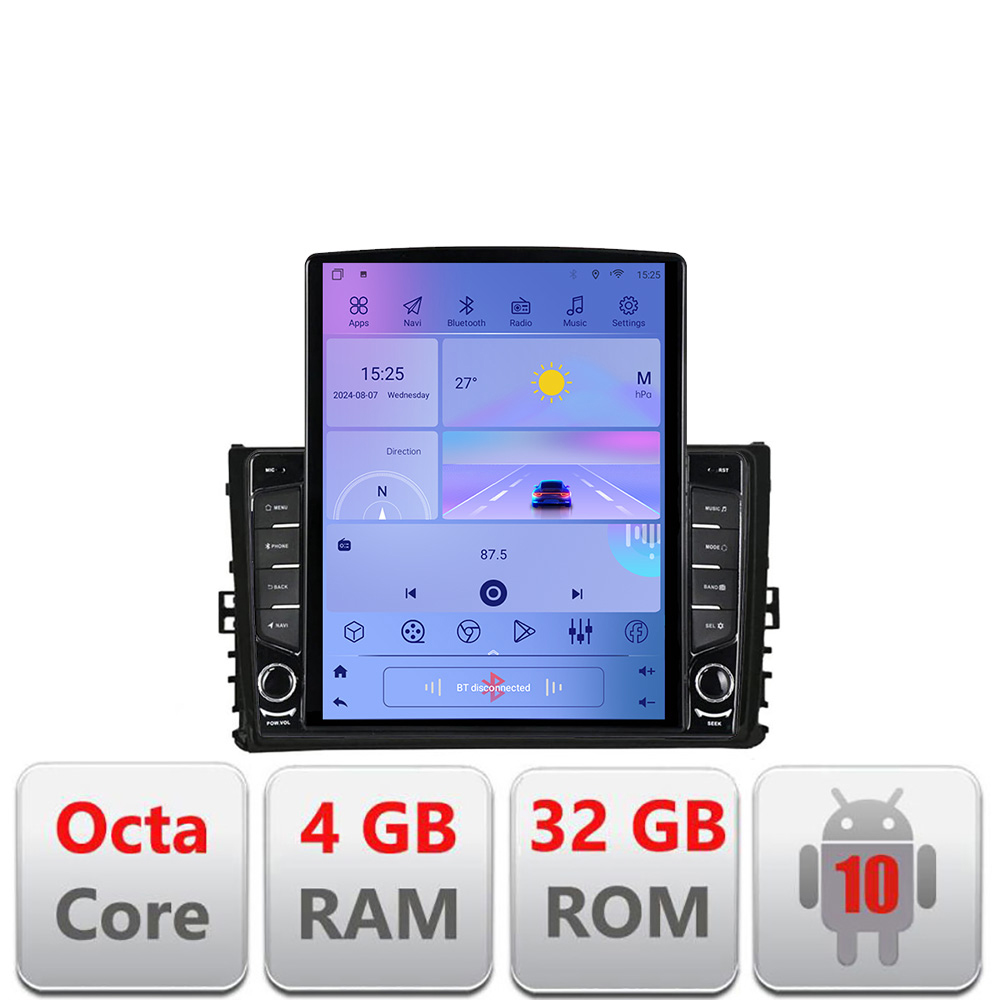 Navigatie Toyota Corolla 2017-2018 G-AURIS-2017 ecran tip TESLA 9.7