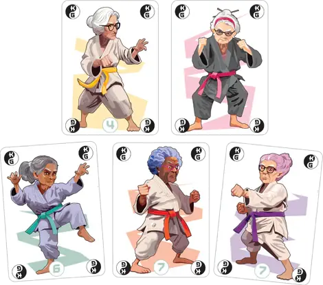 Joc de carti Bunicutele Karatiste pentru familie, 3-7 jucatori