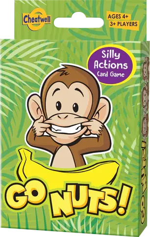 Joc de carti Go Nuts pentru familie si petreceri, 3+ jucatori, 4 ani+