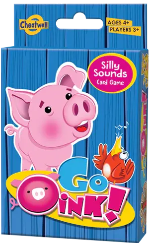 Joc de cărți Go Oink pentru copii 4+, joc amuzant cu sunete de animale