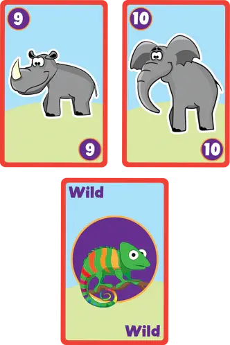 Joc de cărți Zoo Mania pentru copii 6+, 2-6 jucători, 55 cărți