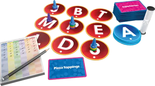 Joc de societate Top It pentru gandire rapida si vocabular, 10 ani+