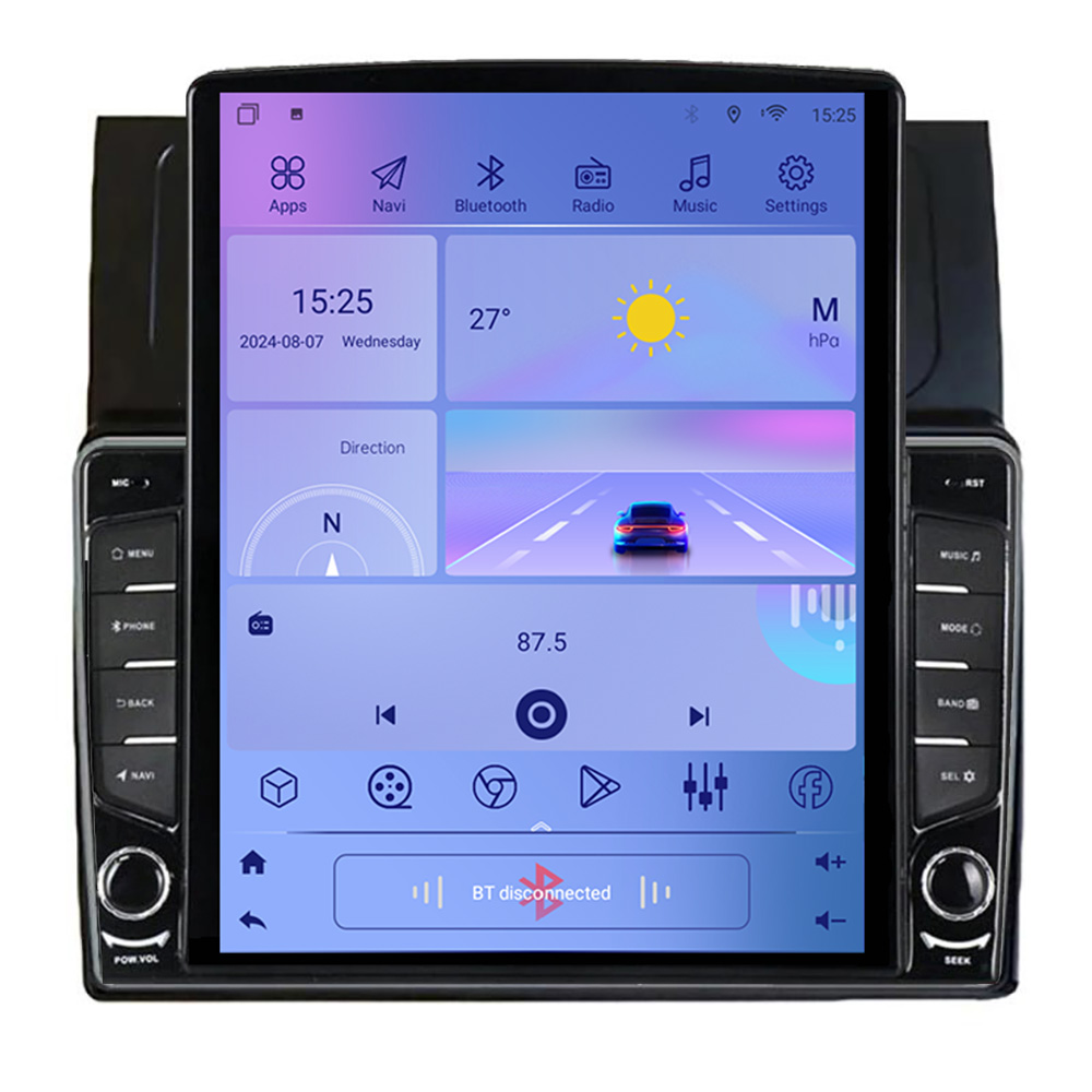 Navigație VW Touran 2003-2009 cu ecran Tesla 9.7, Android, GPS și Bluetooth