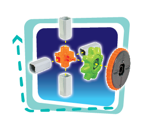 Set de construcție STEM 3 în 1 pentru copii - Atelierul de vehicule