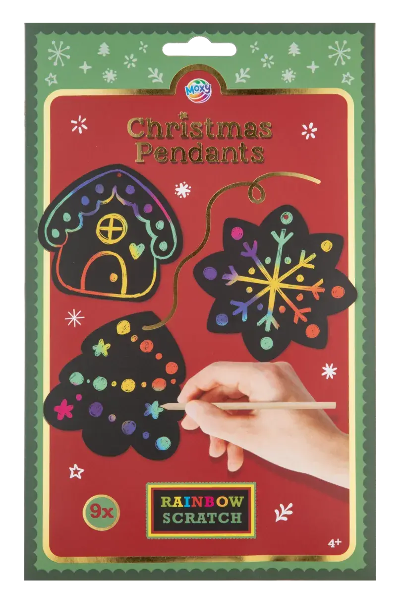 Set de răzuit pentru decorațiuni de Crăciun creative, 4 ani+