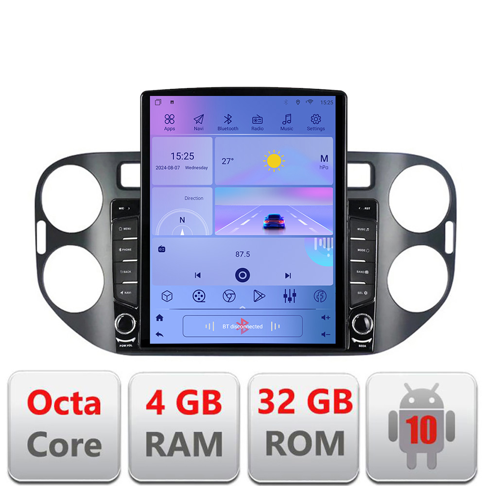 Navigatie Android VW Tiguan si Golf Plus 2007-2011, 4GB RAM, 32GB, LTE