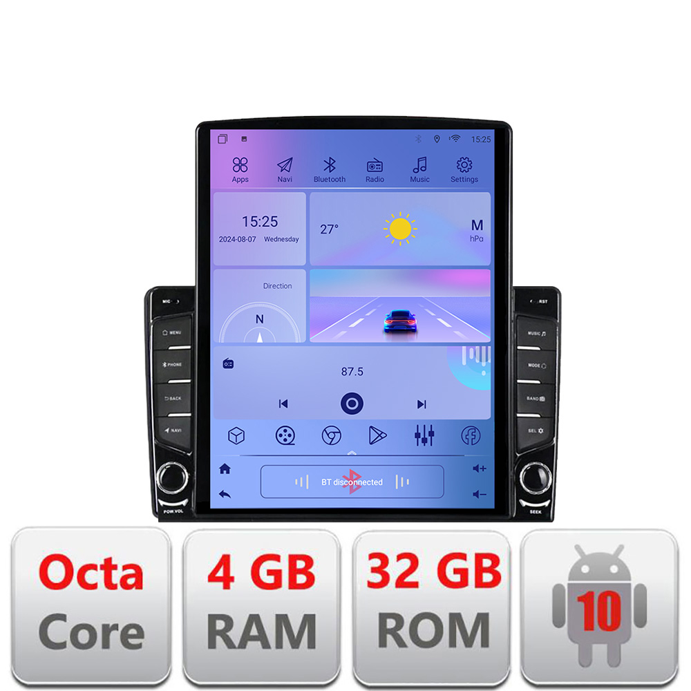 Navigatie Android Fiat Tipo 2020+ 9.7 inch GPS LTE Octa Core 4GB