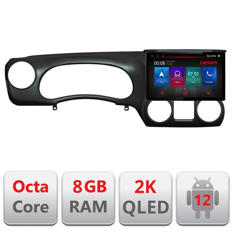 Navigație Jeep Wrangler 2011-2014, ecran 13 inch 2K, Android 8+128GB, 4G