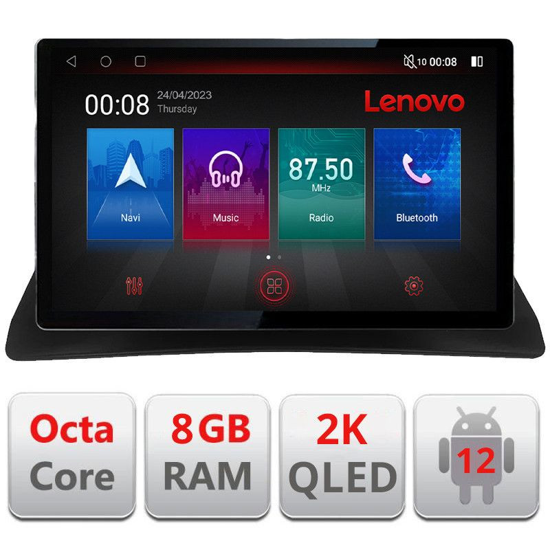 Navigatie Renault Kangoo 13 inch 2K Android 8GB RAM 128GB 4G