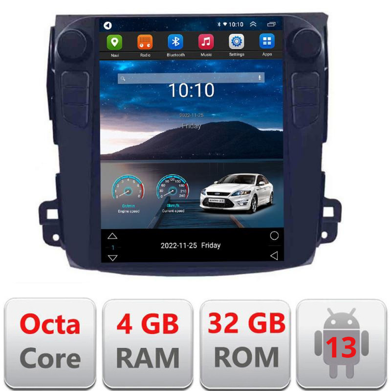 Navigatie Tesla pentru Mitsubishi Outlander 2007-2011, 4GB RAM, 32GB