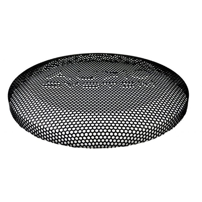 Grila subwoofer Audio System 250 mm neagra cu logo, model Flat Evo