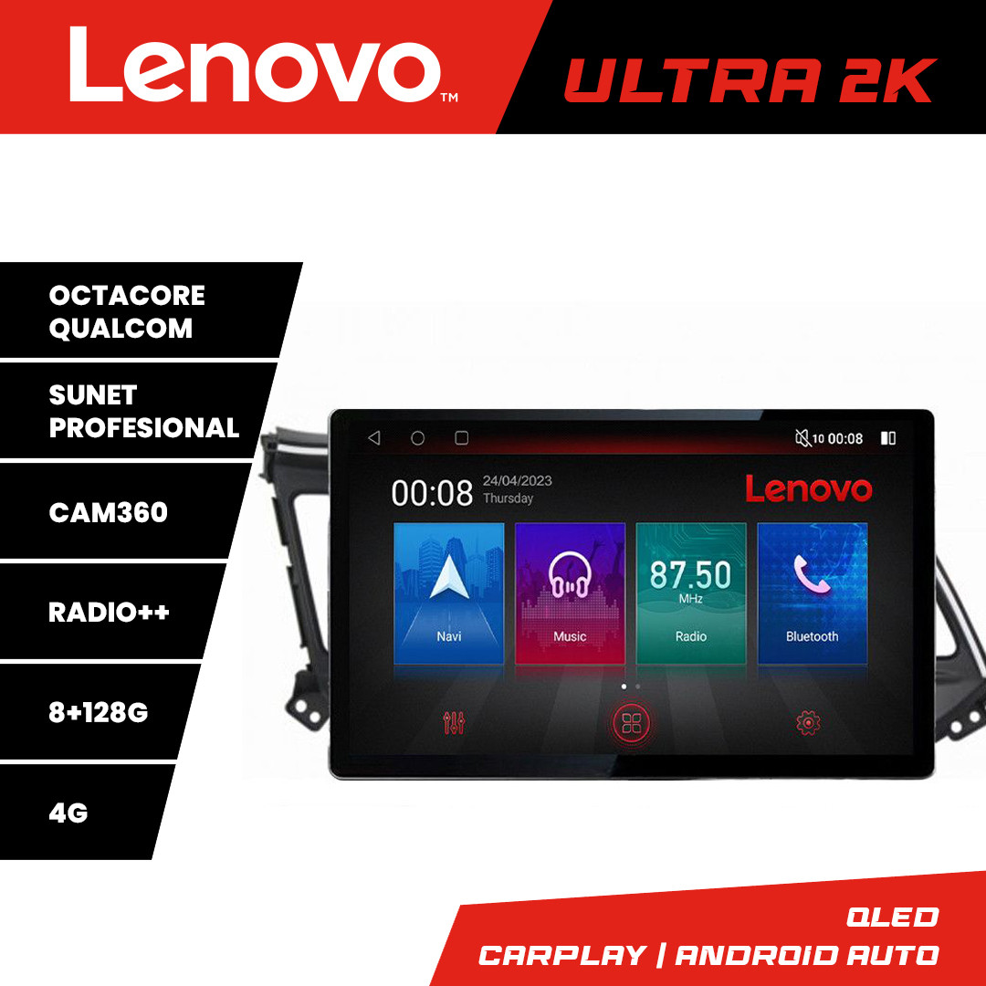 Navigație Android Hyundai Elantra 2018+ ecran 13 inch 2K, 8GB RAM, 128GB, 4G