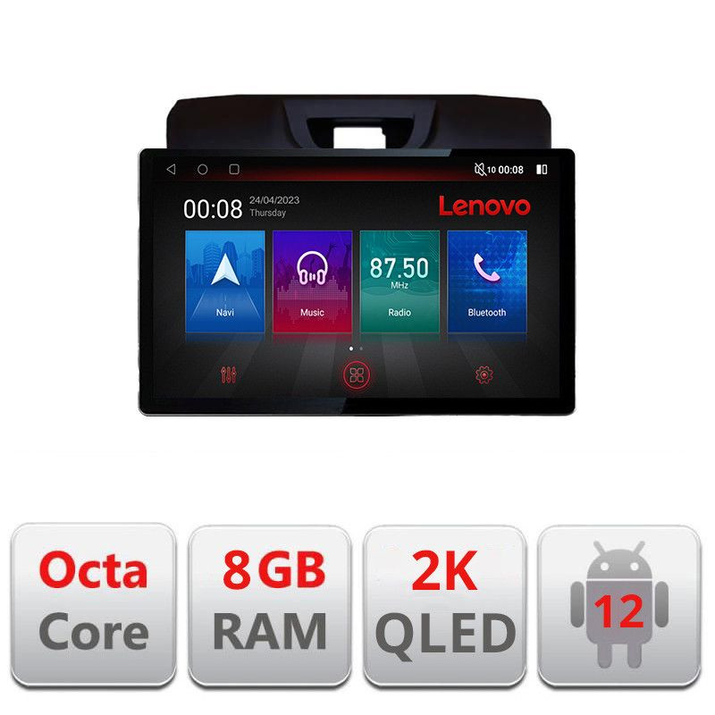 Navigatie Android Isuzu D-Max 2015+ 13 inch 2K, 8GB RAM, 128GB, 4G