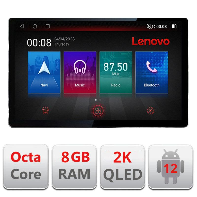 Navigație Mazda 3 2004-2009, ecran 13 inch 2K, Android, 8GB+128GB, 4G