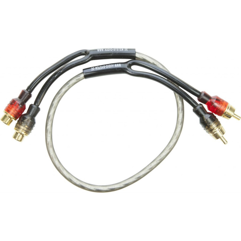 Cablu RCA OFC 0,5 m Audio System pentru conexiune audio auto