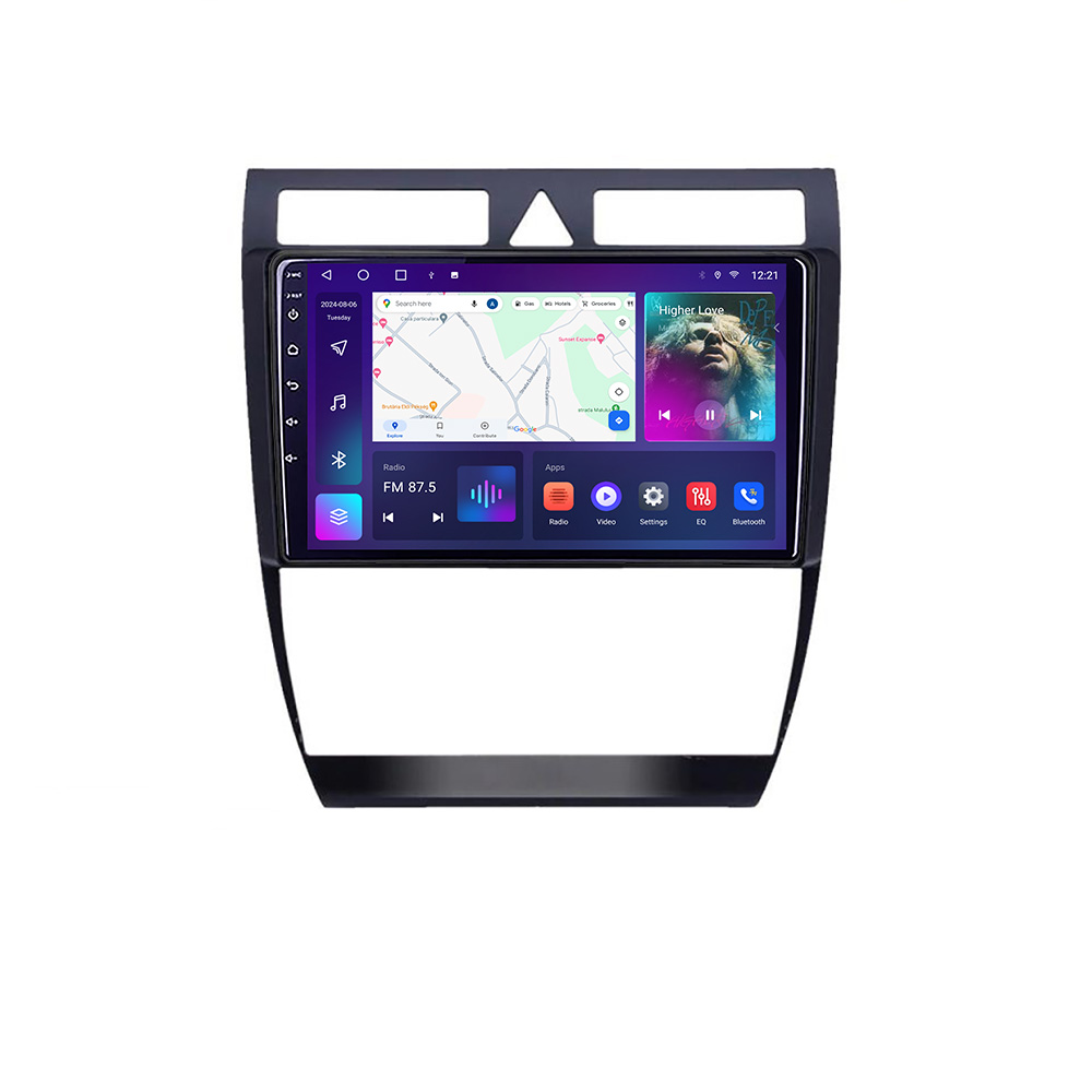 Navigatie Audi A6 Quad Core B-102 Android Ecran QLED octa core 4+64 carplay android auto KIT-102+EDT-E309V3
