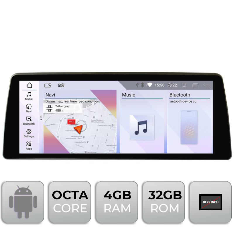 Navigatie Android BMW Seria 7 F01 2012-2015, ecran 12.3 inch, 4GB+32GB, 4G, BT