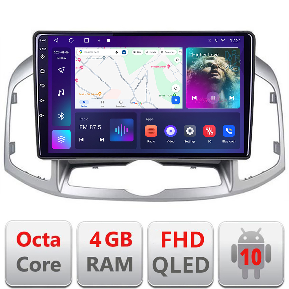 Navigație Android Chevrolet Captiva 2012-2018 QLED 4GB+64GB CarPlay
