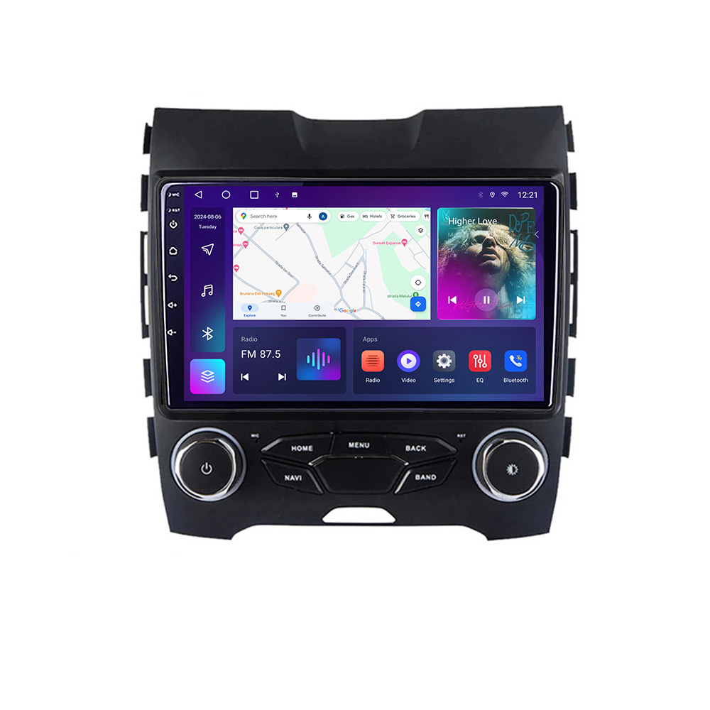 Navigatie Android Ford Edge 2015-2021 Midline, QLED, 4GB+64GB, CarPlay