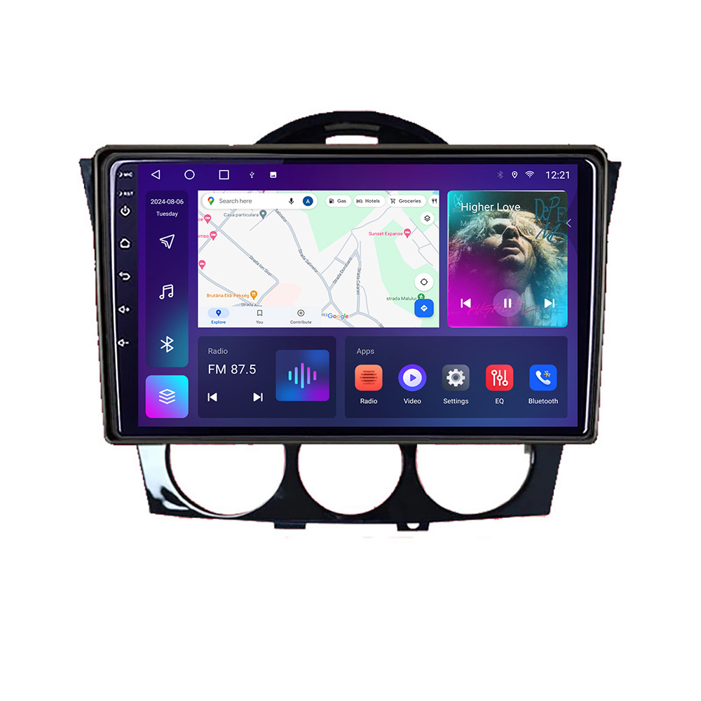 Navigatie Mazda RX8 2008-2011 Android Ecran QLED octa core 4+64 carplay android auto kit-rx8-11+EDT-E309V3