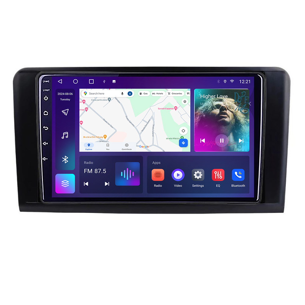 Navigatie Mercedes ML GL B-213 Android Ecran QLED octa core 4+64 carplay android auto KIT-213+EDT-E309V3