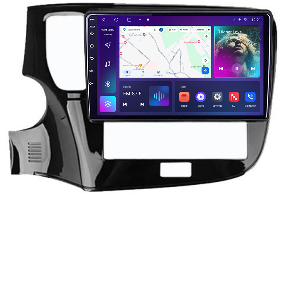 Navigatie Mitsubishi Oultander 2020- B-1230-20 Android Ecran QLED octa core 4+64 carplay android auto kit-1230-20+EDT-E310V3