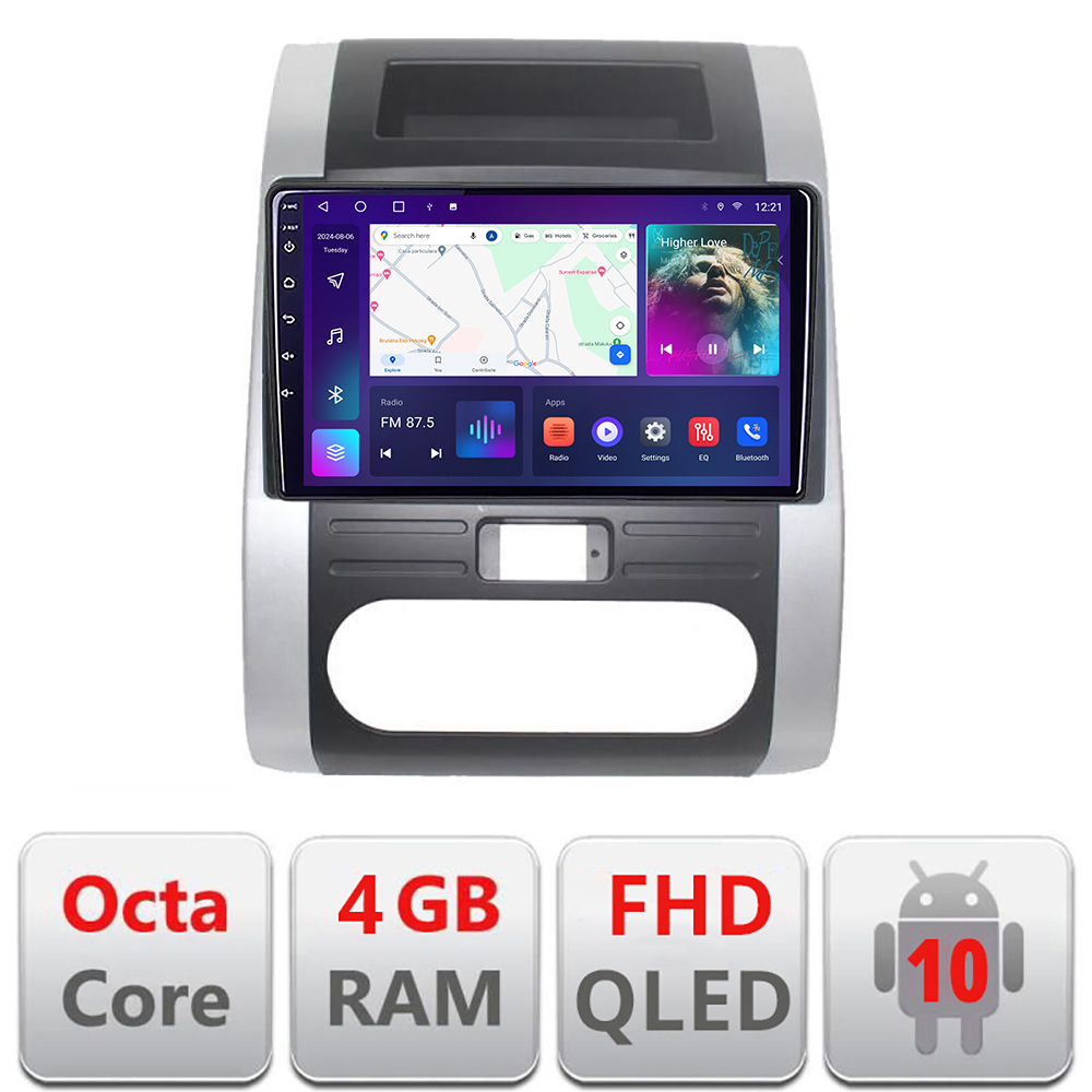 Navigatie Android Nissan X-Trail 2007-2013 QLED 4GB RAM 64GB CarPlay