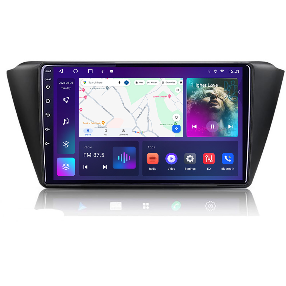 Navigatie Skoda Fabia 2015- B-541 Android Ecran QLED octa core 4+64 carplay android auto KIT-541+EDT-E309V3