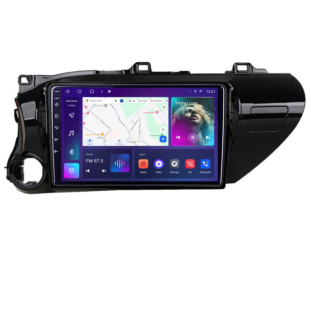 Navigatie Toyota Hilux 2016- B-TY59 Android Ecran QLED octa core 4+64 carplay android auto KIT-TY59+EDT-E310V3