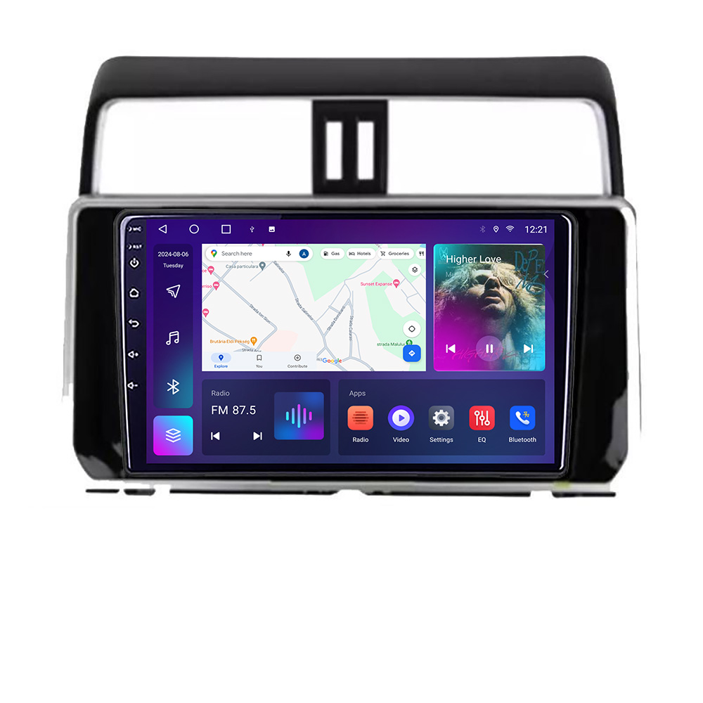 Navigatie Toyota Prado J150 2018- B-1065 Android Ecran QLED octa core 4+64 carplay android auto KIT-1065+EDT-E310V3