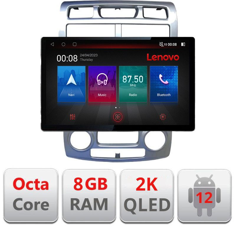 Navigație Android Kia Sportage 2005-2007, ecran 13 inch 2K, 8GB RAM, 128GB