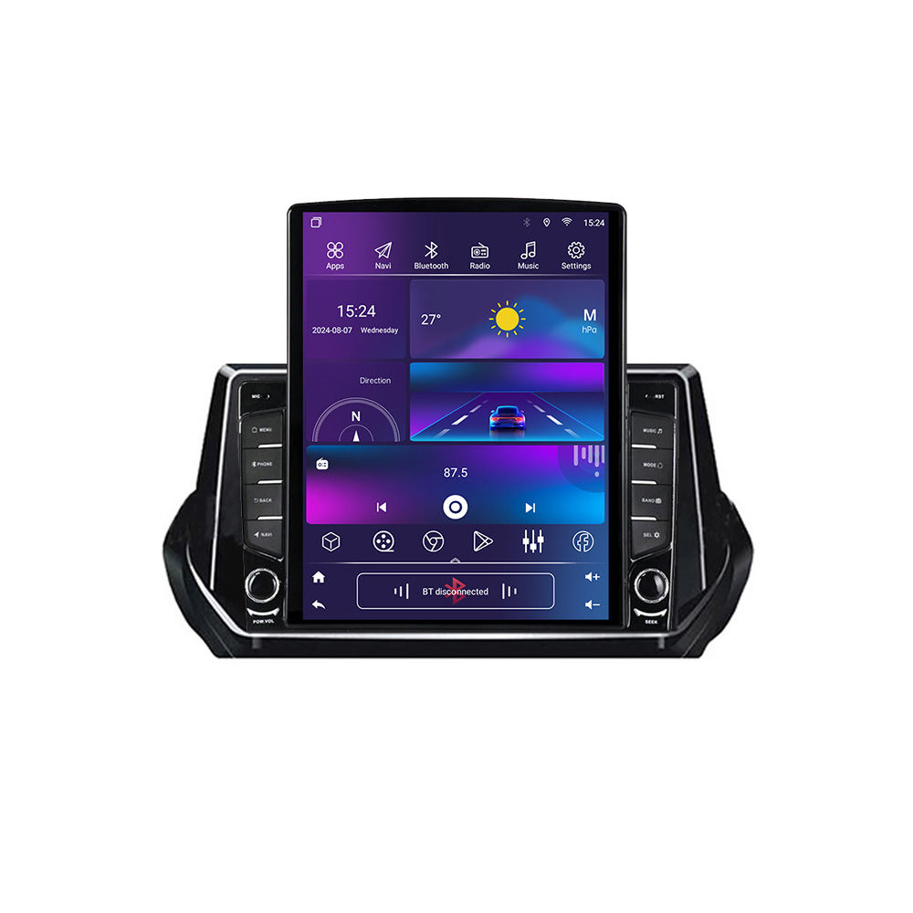 Navigatie Android Peugeot 2008 2020+ cu GPS, LTE, Octa Core, 4GB RAM, 64GB
