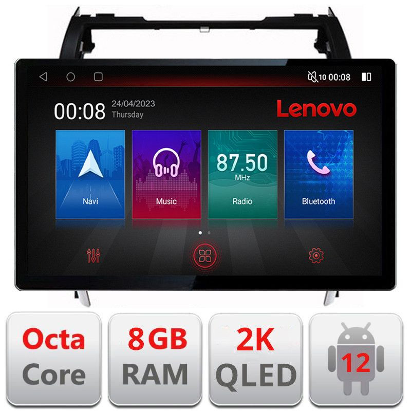 Navigație Toyota Camry 2012-2018, ecran 13 inch 2K QLED, 8GB RAM, 128GB, 4G