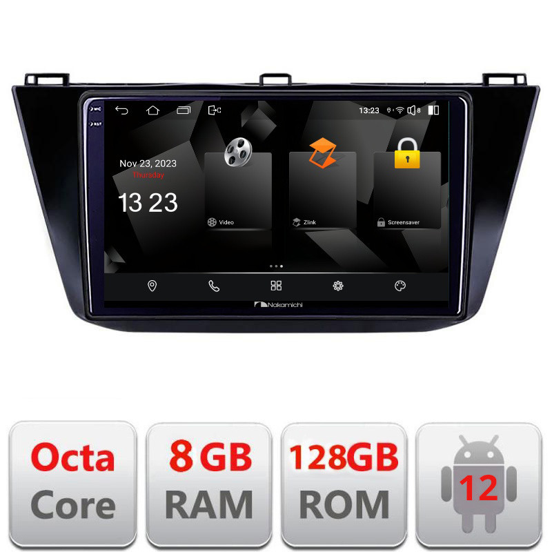 Navigatie dedicata VW Tiguan 2016+ Android 12, 8GB RAM, 128GB, 2K QLED