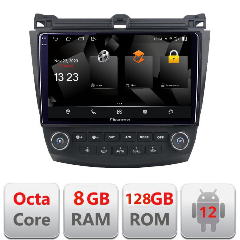 Navigatie Android Honda Accord 2004-2008, 2K QLED, 8GB RAM, 128GB
